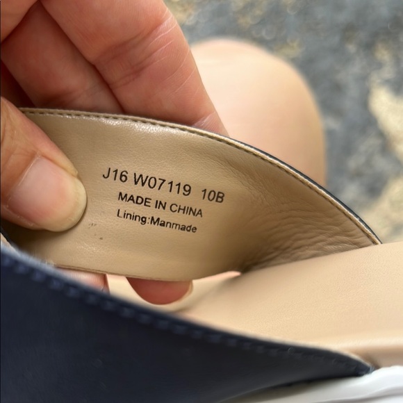 Like new Cole Haan Blue and Cream Platform Sandals - Picture 8 of 13